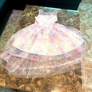 Girls Floral Formal Dress-10/12